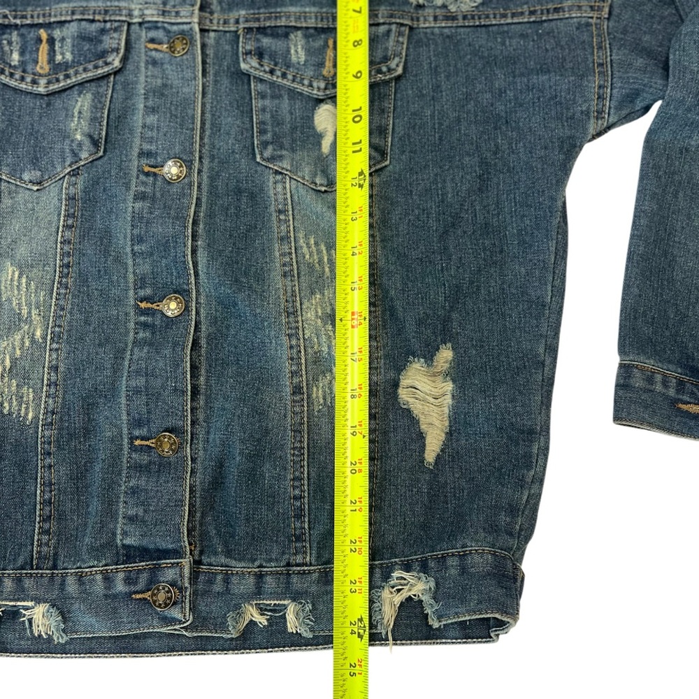 Distressed Jean Jacket - Picture 3 of 6